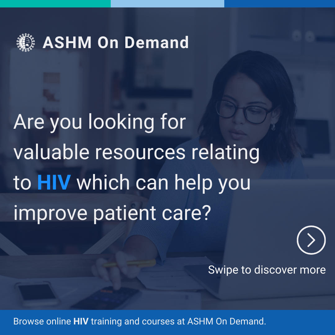 ASHM On Demand HIV Resource Tile 1