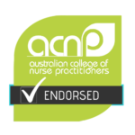 Australian College of Nurse Practitioners endorsed logo